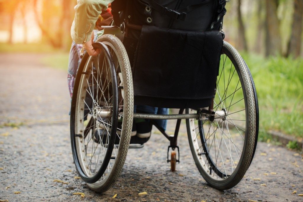 Person in a wheelchair