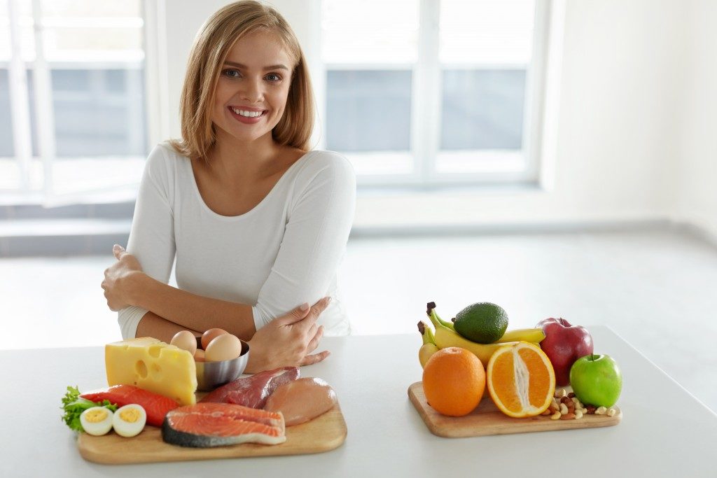 woman on a healthy diet