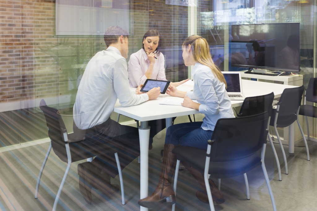 business team in meeting and discussion at an office room